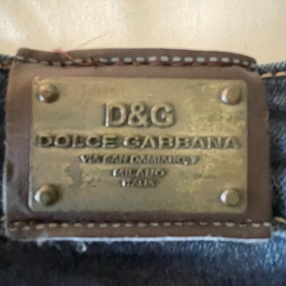 Authentic Dolce and Gabbana (D&G) size 29 dark washed blue jeans - Picture 5 of 5